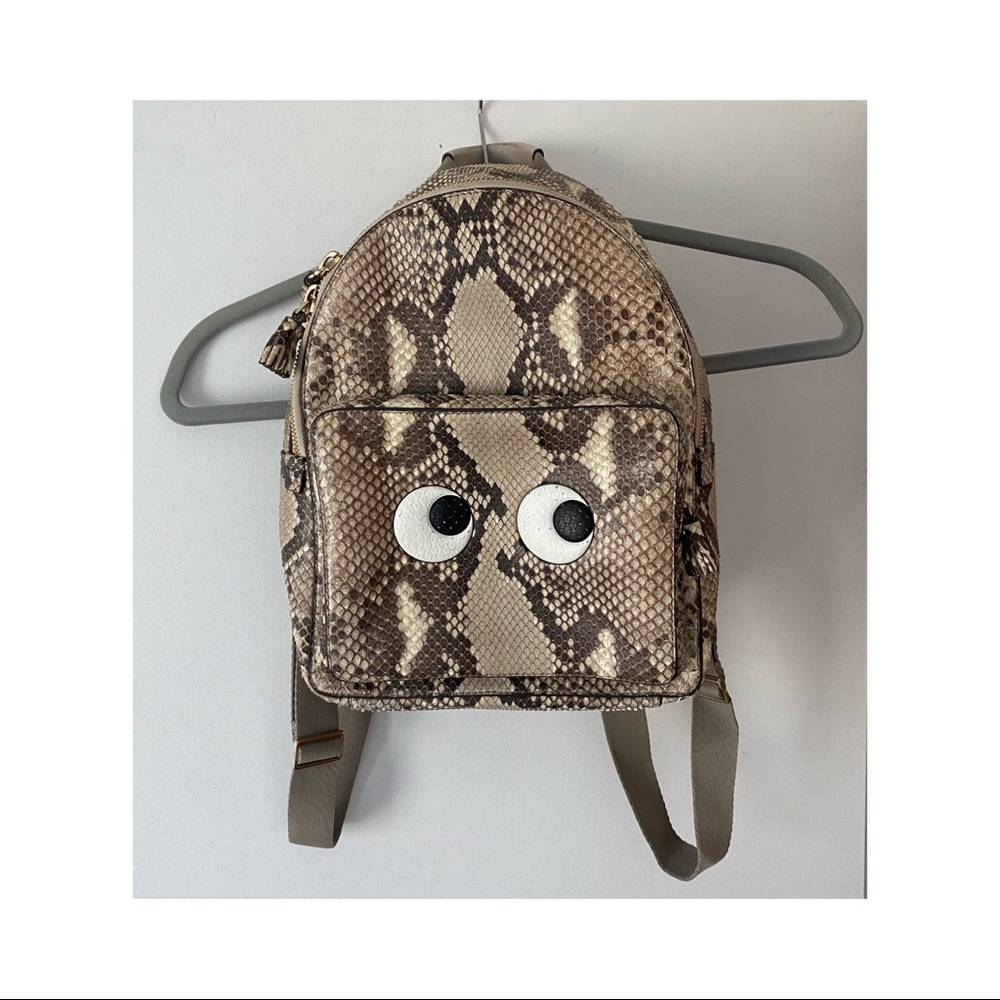 Anya Hindmarch python backpack with eyes